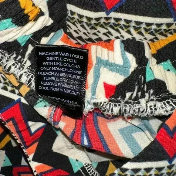 Stoosh Boho Palazzo Wide Leg Pants / Woman’s Small / Multicolored - Picture 12 of 13